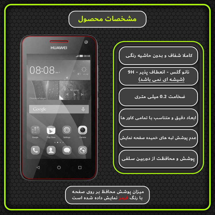 محافظ صفحه نمایش مولتی نانو مدل X-S1N مناسب برای گوشی موبایل هوآوی Y336