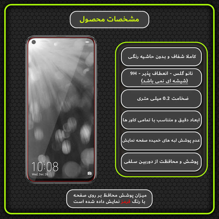 محافظ صفحه نمایش مولتی نانو مدل X-S1N مناسب برای گوشی موبایل آنر V20