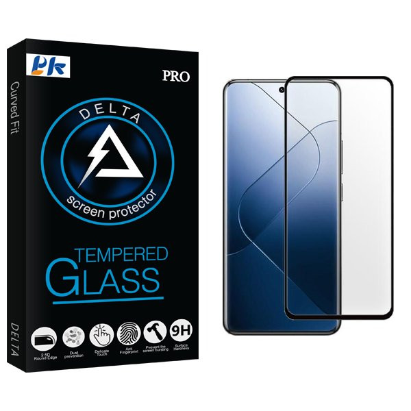 محافظ صفحه نمایش شیشه ای پی کی مدل Delta2 مناسب برای گوشی موبایل شیائومی Redmi 14T / 14T Pro
