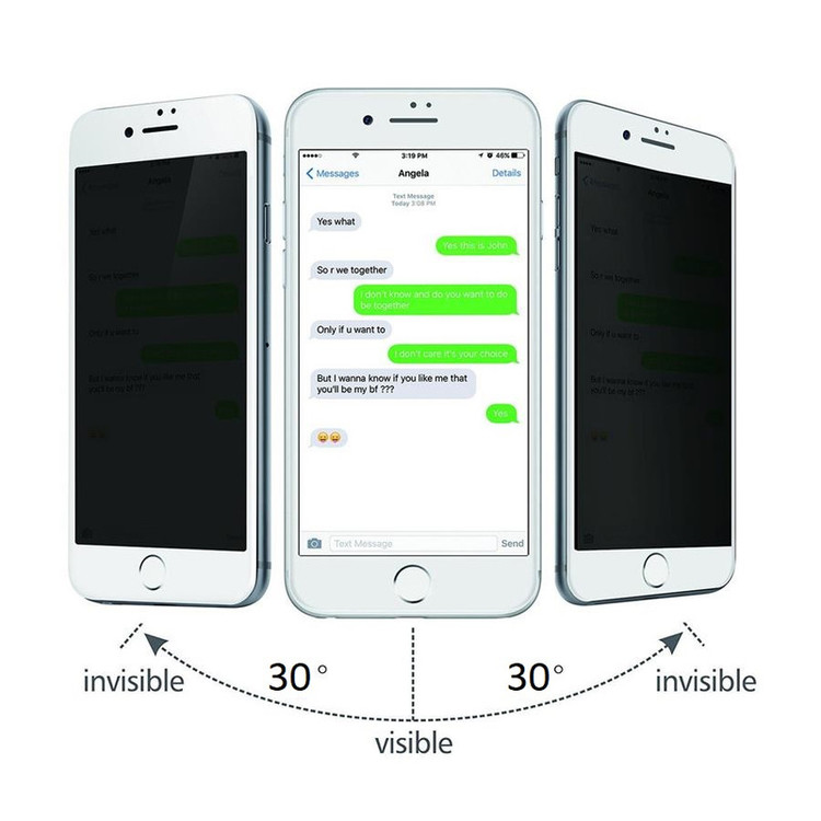 محافظ صفحه نمایش حریم شخصی بادیگارد مدل PIP مناسب برای گوشی موبایل اپل iPhone 8