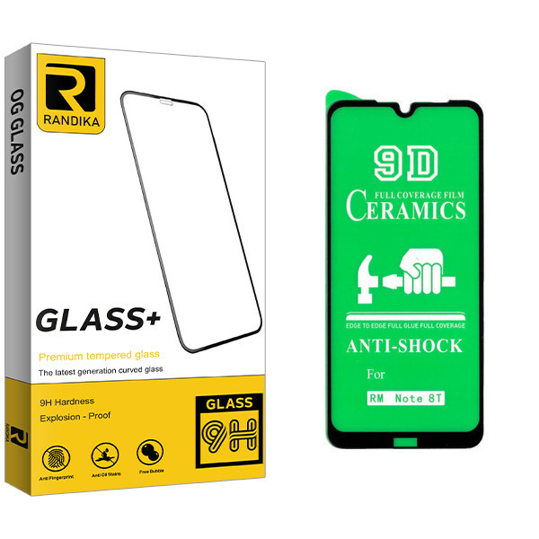 محافظ صفحه نمایش سرامیکی راندیکا مدل GLD مناسب برای گوشی موبایل شیائومی Redmi Note 8T