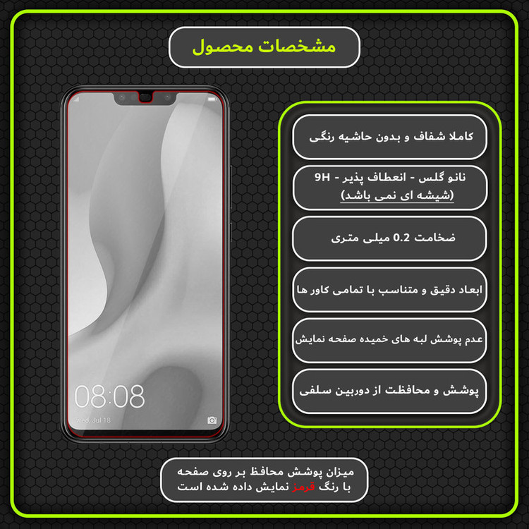 محافظ صفحه نمایش مولتی نانو مدل X-S1N مناسب برای گوشی موبایل هوآوی P Smart Plus 2018