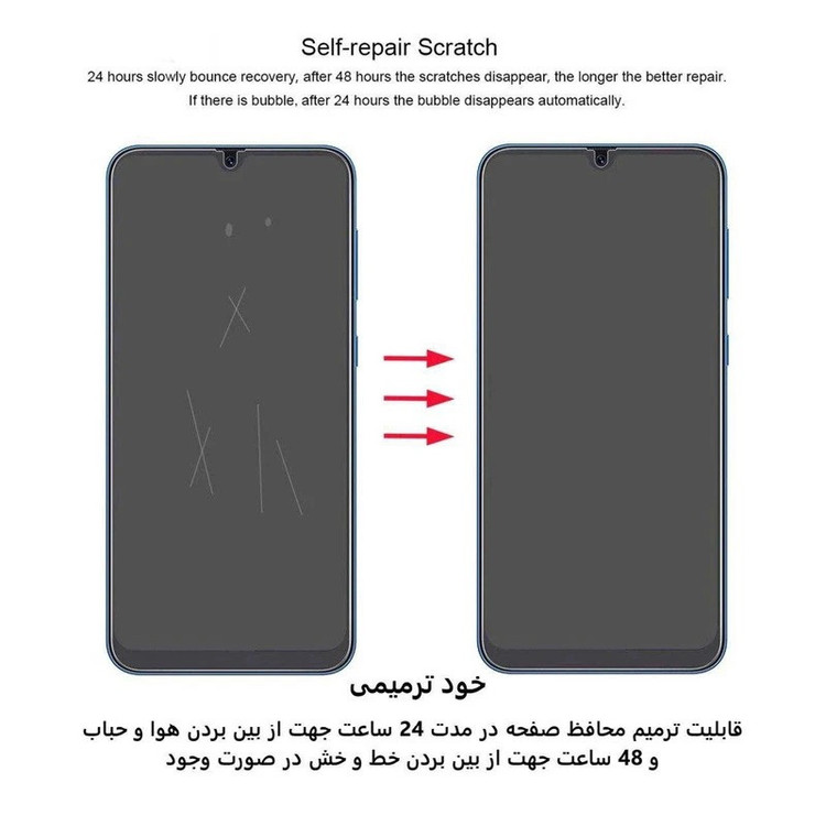 محافظ صفحه نمایش بوف مدل HydroBull مناسب برای گوشی موبایل سامسونگ Galaxy S25 Ultra به همراه محافظ پشت گوشی