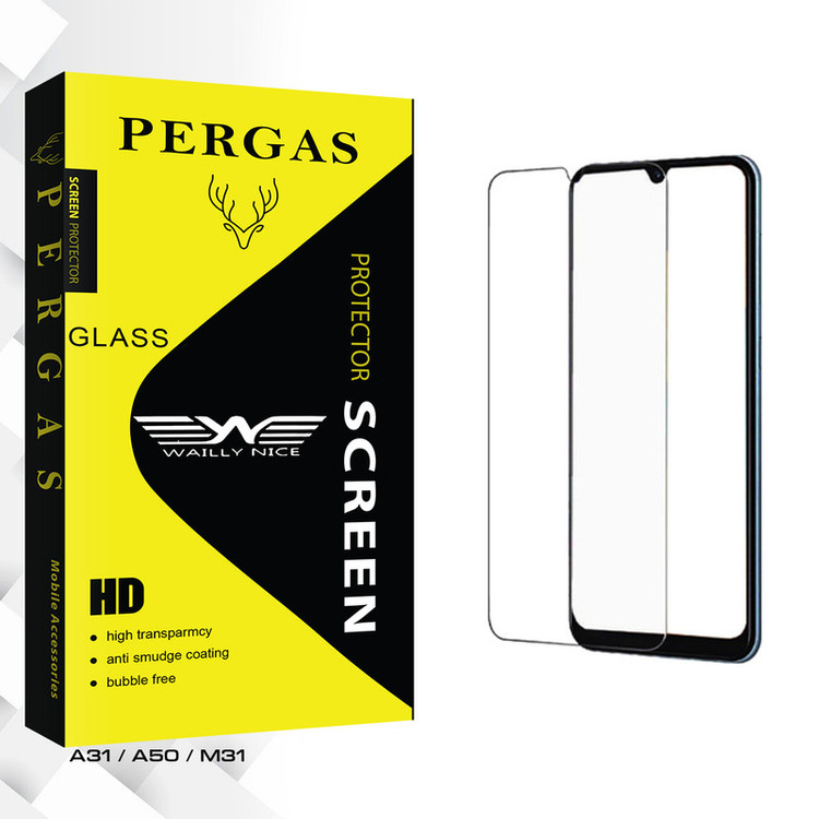 محافظ صفحه نمایش شیشه ای وایلی نایس مدل Pergas Glass مناسب برای گوشی موبایل سامسونگ A31 / A50 / M31