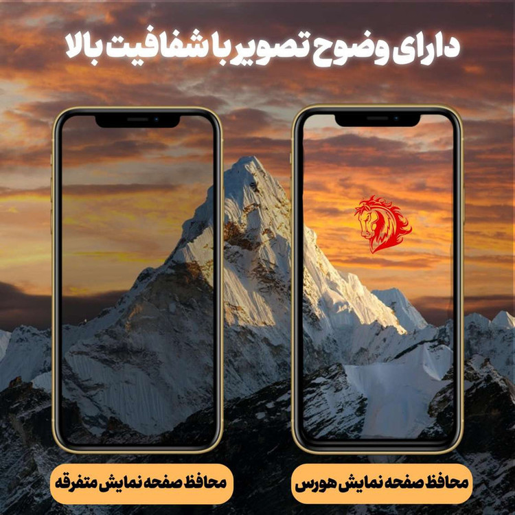 محافظ صفحه نمایش هورس مدل CRS مناسب برای گوشی موبایل اپل iPhone 8 Plus