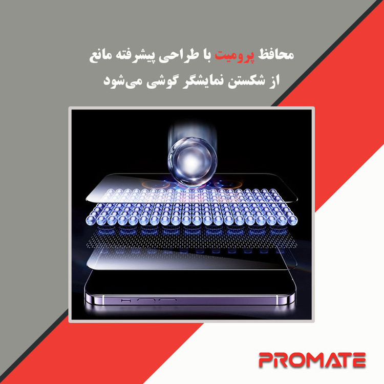محافظ صفحه نمایش آنتی پرپل پرومیت مدل Resistant مناسب برای گوشی موبایل آنر 90
