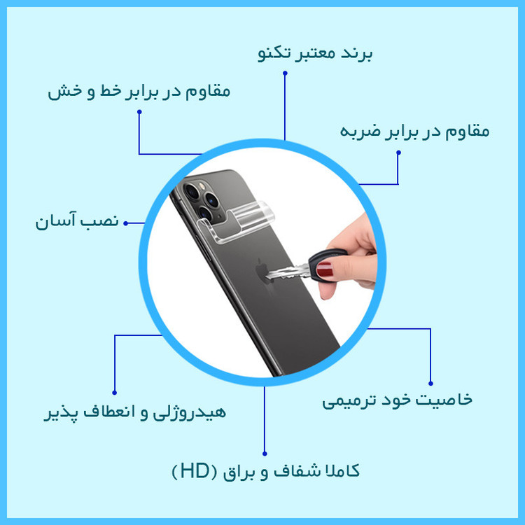 محافظ پشت گوشی مات تکنو مدل HyGEL مناسب برای گوشی موبایل دوجی S61