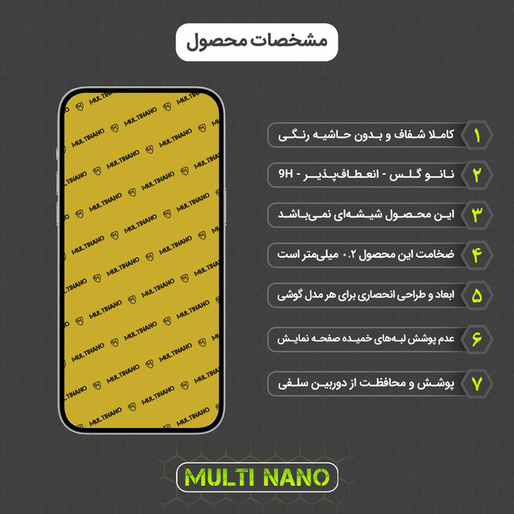محافظ صفحه نمایش مولتی نانو مدل X-S2N مناسب برای گوشی موبایل اپل iPhone 14 Pro Max بسته دو عددی