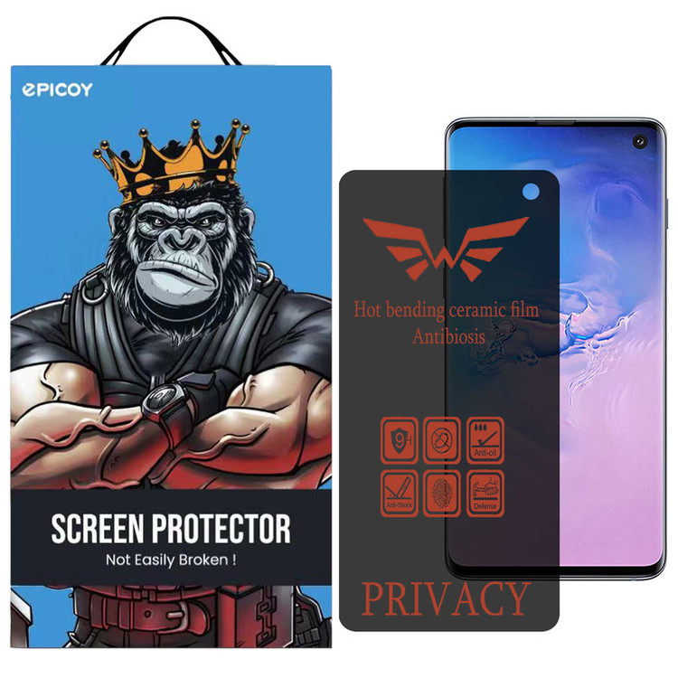محافظ صفحه نمایش حریم شخصی اپیکوی مدل Nano-Privacy مناسب برای گوشی موبایل سامسونگ Galaxy S10