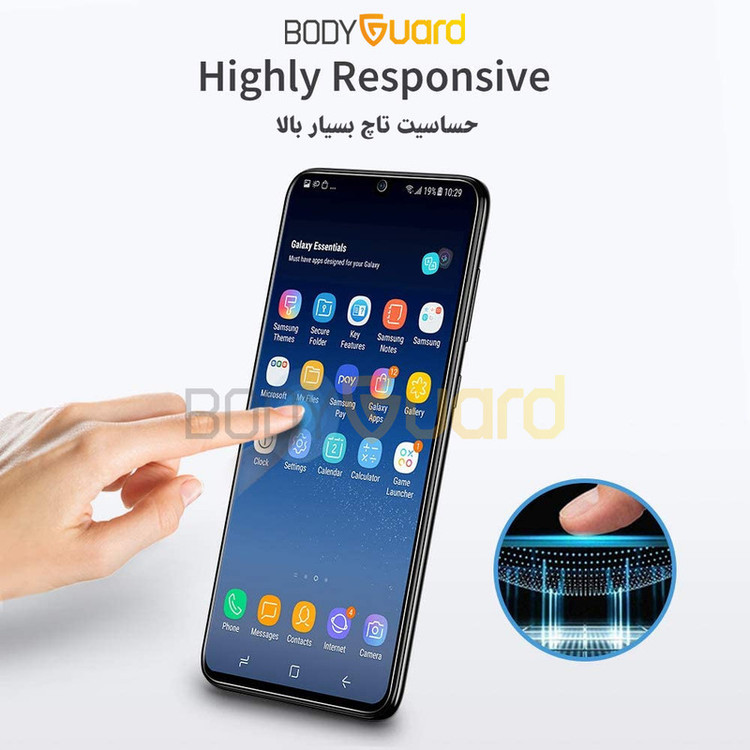 محافظ صفحه نمایش بادیگارد مدل FR مناسب برای گوشی موبایل ریلمی Realme C11 2021