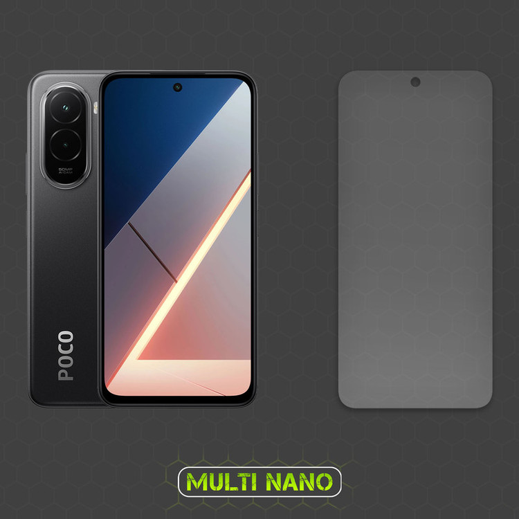 محافظ صفحه نمایش آنتی رفلکس مولتی نانو مدل X-S2M مناسب برای گوشی موبایل شیائومی Poco M7 4G بسته دو عددی