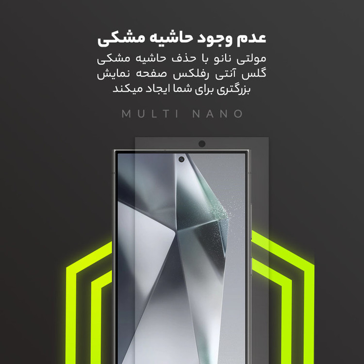 محافظ صفحه نمایش آنتی رفلکس مولتی نانو مدل X-S2M مناسب برای گوشی موبایل شیائومی Poco M7 4G بسته دو عددی