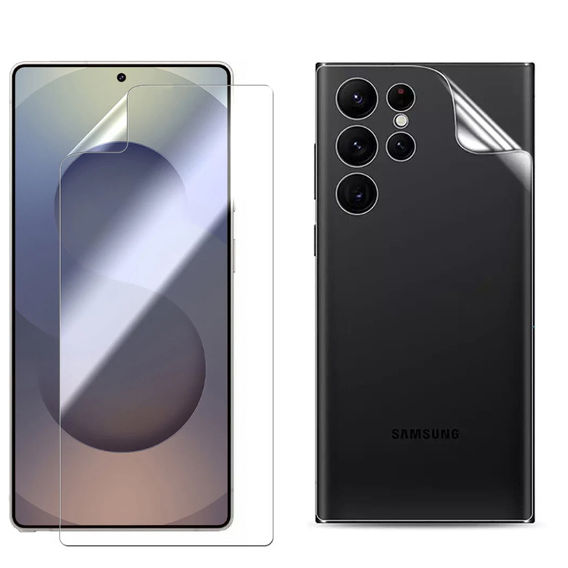 محافظ صفحه نمایش بادیگارد مدل HydroGel مناسب برای گوشی موبایل سامسونگ Galaxy S25 Ultra به همراه محافظ پشت گوشی
