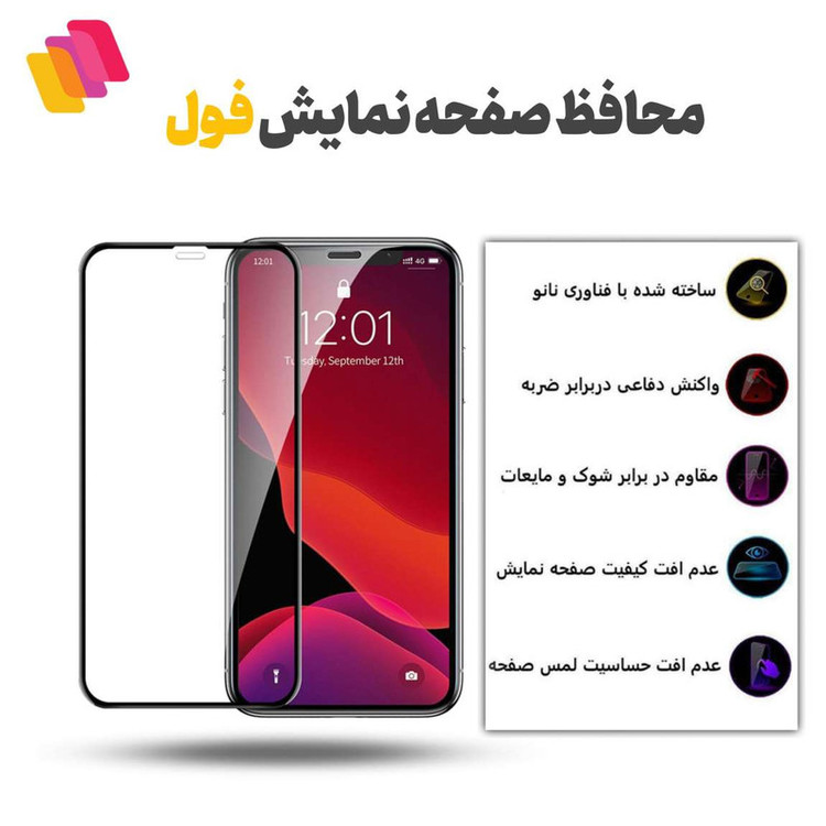 محافظ صفحه نمایش فول شهر گلس مدل FULPLUSSH مناسب برای گوشی موبایل شیائومی Redmi Note 13 Pro