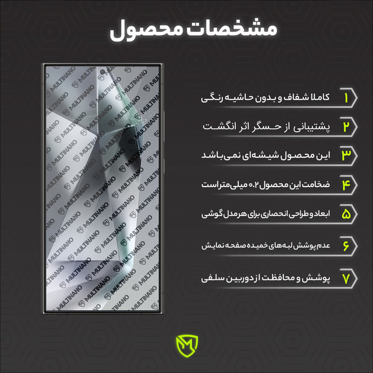 محافظ صفحه نمایش مولتی نانو مدل X-S2N مناسب برای گوشی موبایل سامسونگ Galaxy S24 Ultra بسته دو عددی