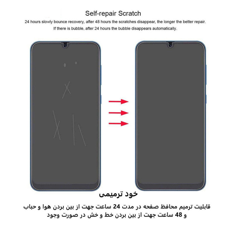 محافظ صفحه نمایش اپیکوی مدل Hydrogel مناسب برای گوشی موبایل سامسونگ Galaxy S8/S9