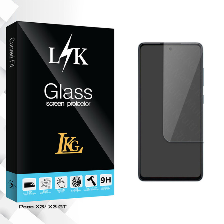 محافظ صفحه نمایش شیشه ای ال کا جی مدل LK Glass مناسب برای گوشی موبایل شیائومی Poco X3/ X3 GT