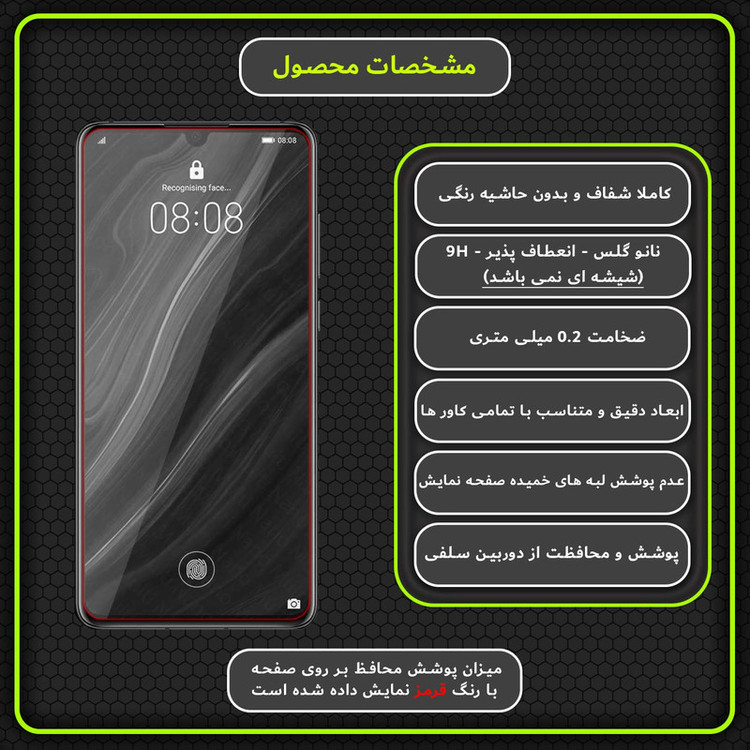 محافظ صفحه نمایش مولتی نانو مدل X-S1N مناسب برای گوشی موبایل هوآوی P30