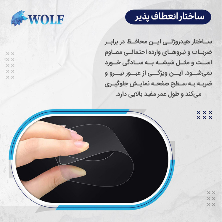 محافظ صفحه نمایش شفاف ولف مدل Tough مناسب برای گوشی موبایل سامسونگ Galaxy S24 FE به همراه محافظ پشت گوشی