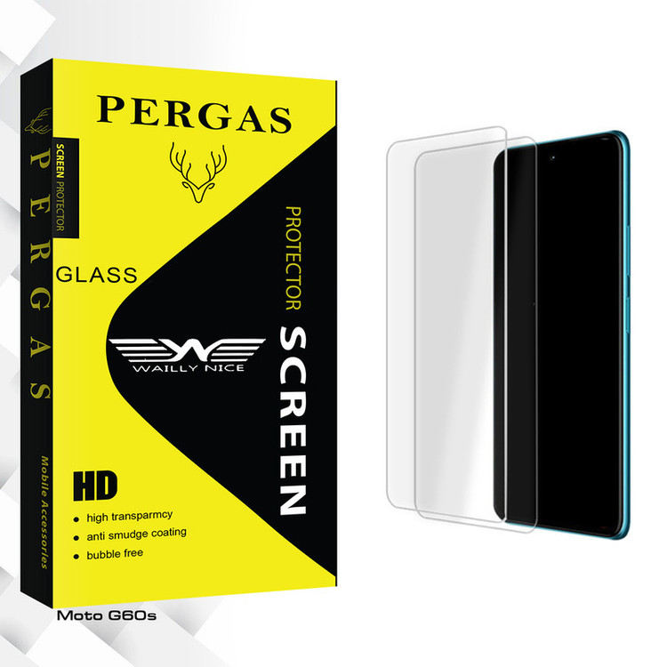 محافظ صفحه نمایش شیشه ای وایلی نایس مدل Pergas Glass مناسب برای گوشی موبایل موتورولا Moto G60s بسته دو عددی