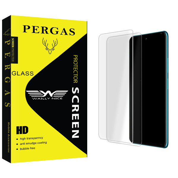 محافظ صفحه نمایش شیشه ای وایلی نایس مدل Pergas Glass مناسب برای گوشی موبایل موتورولا Moto G60s بسته دو عددی