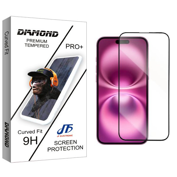 محافظ صفحه نمایش شیشه ای جی اف مدل Diamond2 مناسب برای گوشی موبایل اپل iPhone 16