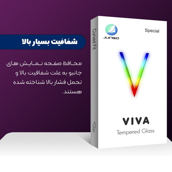 محافظ صفحه نمایش شیشه ای جانبو مدل Viva مناسب برای گوشی موبایل آنر X8b