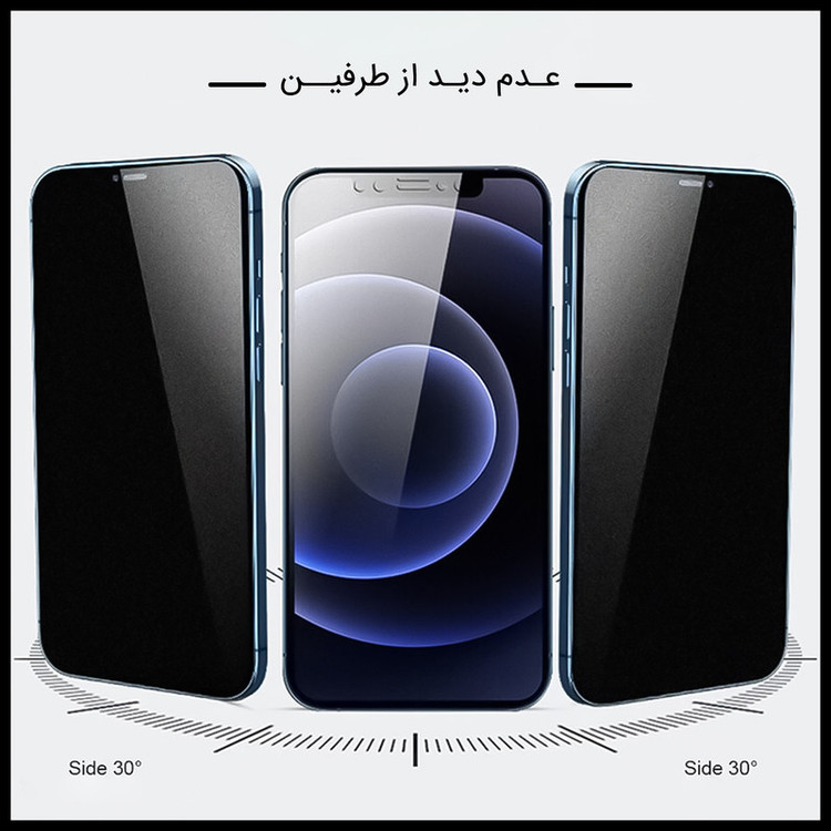 محافظ صفحه نمایش حریم شخصی راک اسپیس کد PRV مناسب برای گوشی موبایل اپل iPhone SE