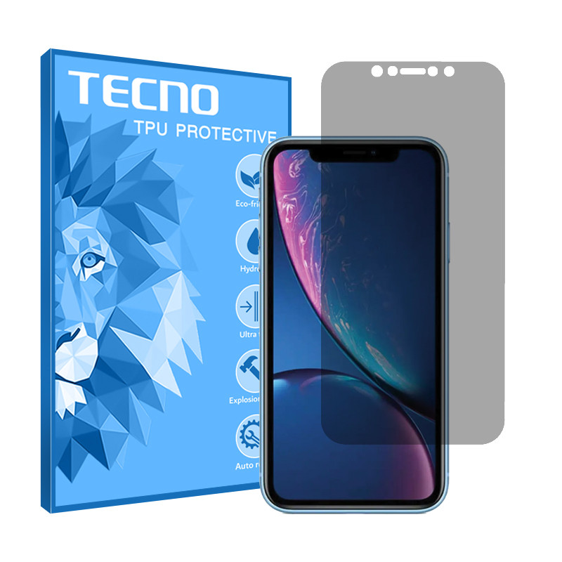 محافظ صفحه نمایش حریم شخصی تکنو مدل HyPRV مناسب برای گوشی موبایل اپل iPhone XR