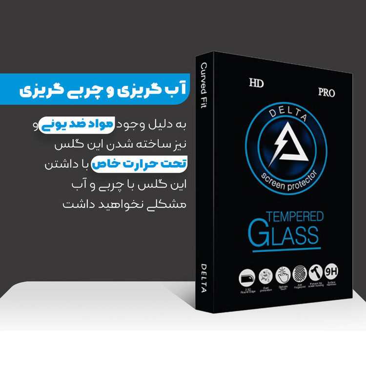محافظ صفحه نمایش سرامیکی دلتا مدل Fit مناسب برای گوشی موبایل سامسونگ Galaxy A12