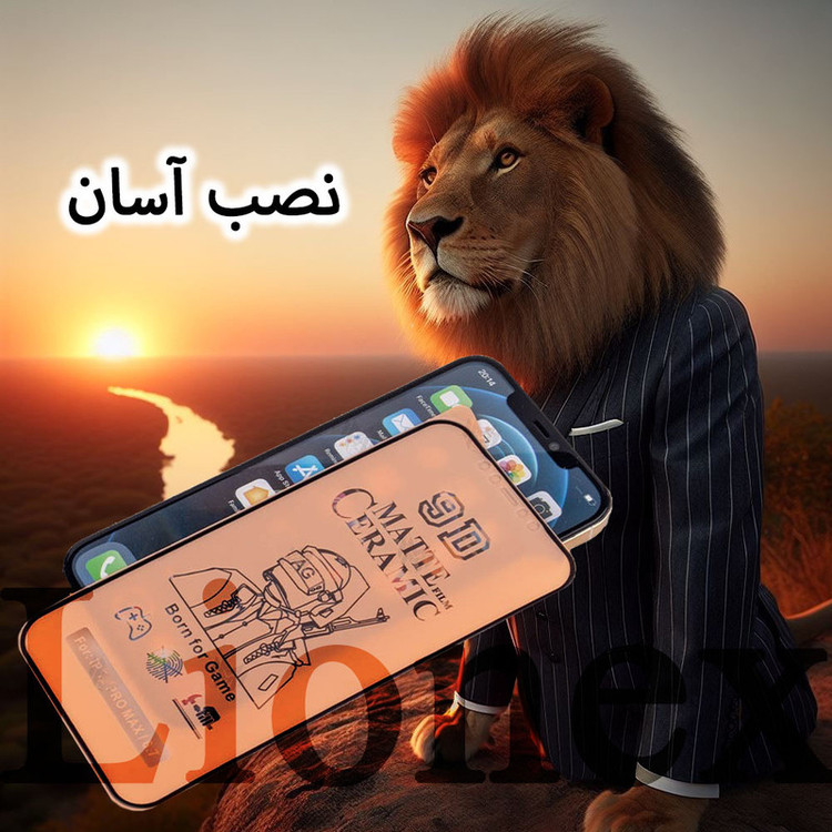 محافظ صفحه نمایش سرامیکی مات لایونکس مدل MCERAMLION مناسب برای گوشی موبایل تی سی ال TCL 406