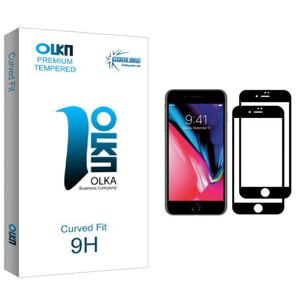 محافظ صفحه نمایش کولینگ مدل Olka مناسب برای گوشی موبایل اپل iPhone 8 Plus بسته دو عددی