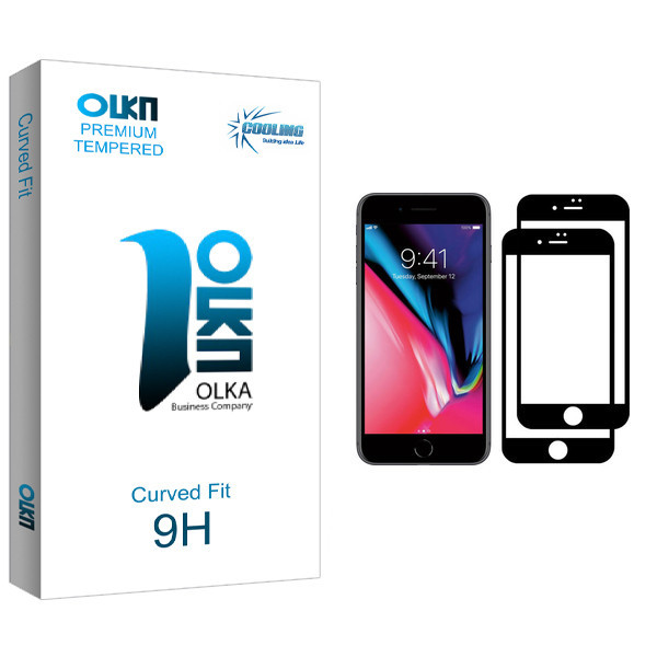 محافظ صفحه نمایش کولینگ مدل Olka مناسب برای گوشی موبایل اپل iPhone 8 Plus بسته دو عددی