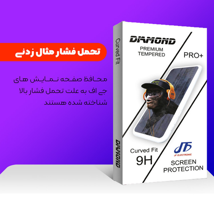 محافظ صفحه نمایش جی اف مدل Diamond glass مناسب برای گوشی موبایل سامسونگ Galaxy A42