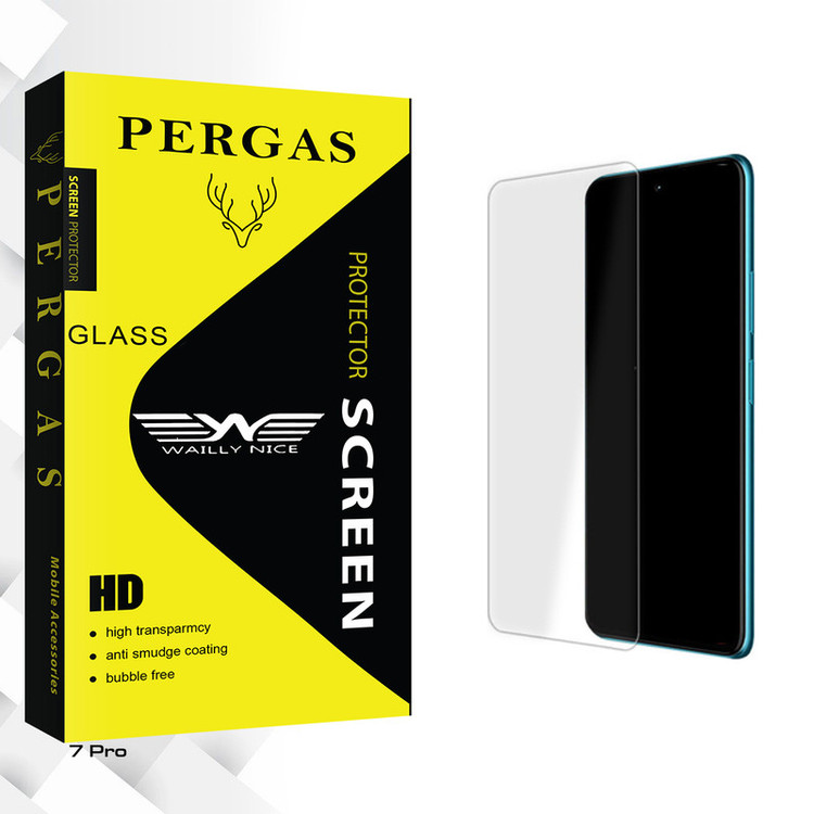 محافظ صفحه نمایش شیشه ای وایلی نایس مدل Pergas Glass مناسب برای گوشی موبایل ریلمی 7 Pro