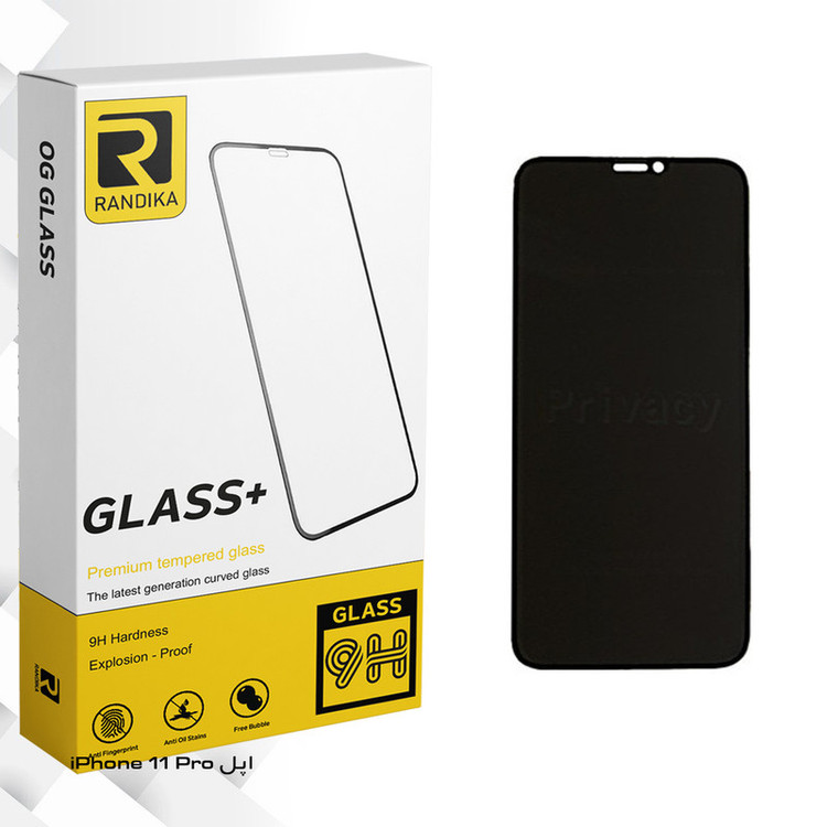 محافظ صفحه نمایش حریم شخصی راندیکا مدل Gld مناسب برای گوشی موبایل اپل iPhone 11 Pro