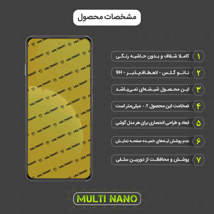 محافظ صفحه نمایش شفاف مولتی نانو مدل X-S1N مناسب برای گوشی موبایل هوآوی Nova Y73