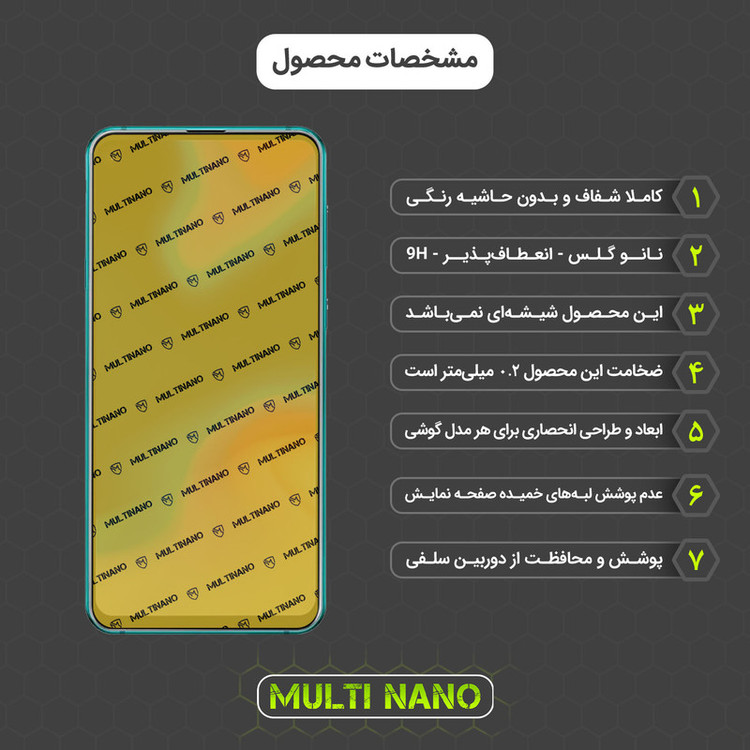 محافظ صفحه نمایش مولتی نانو مدل X-S3N مناسب برای گوشی موبایل سامسونگ Galaxy A8S بسته سه عددی