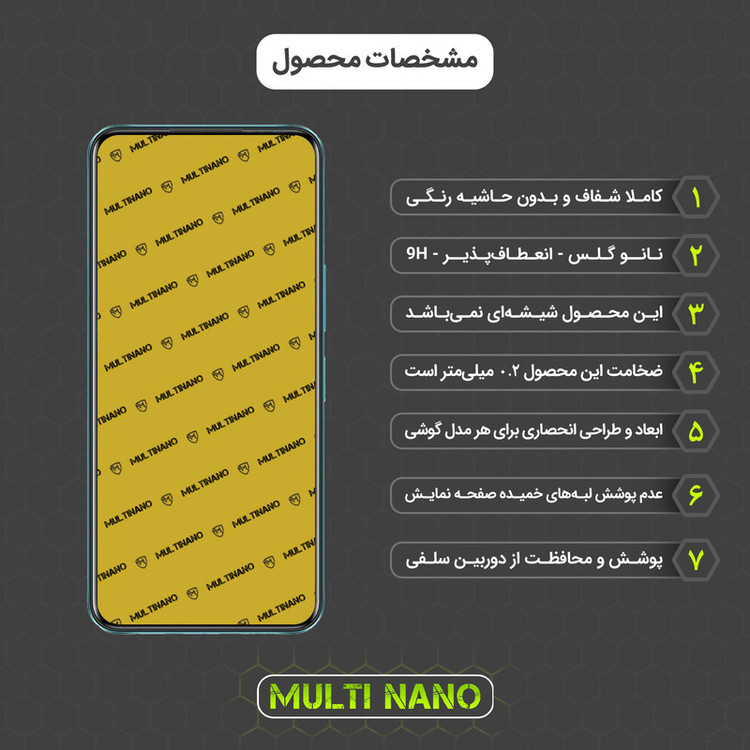 محافظ صفحه نمایش مولتی نانو مدل X-S1N مناسب برای گوشی موبایل اینفینیکس Note 11