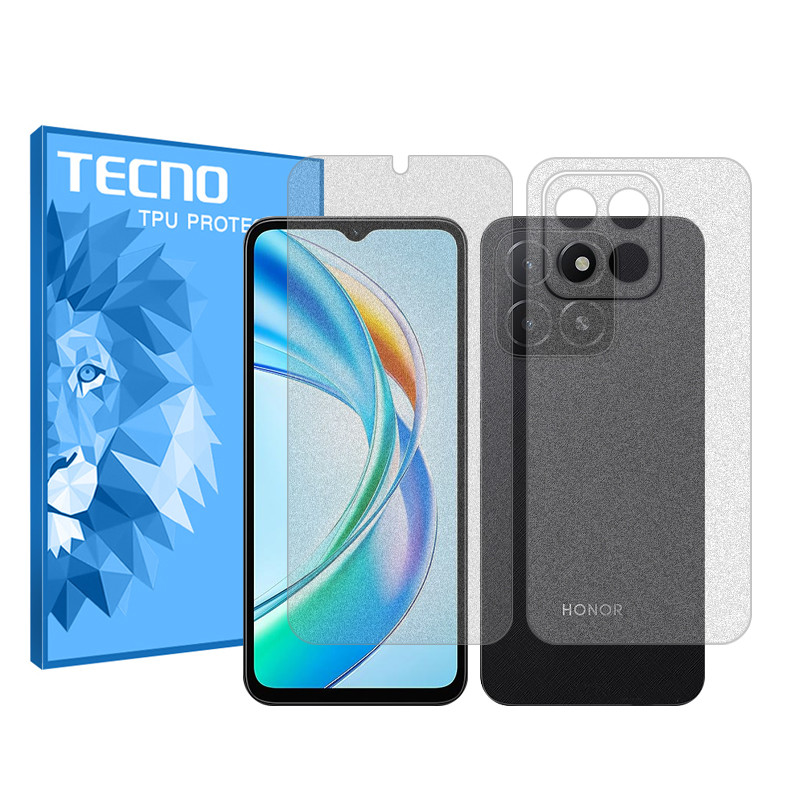 محافظ صفحه نمایش مات تکنو مدل Resistant‌ مناسب برای گوشی موبایل آنر X5b به همراه محافظ پشت گوشی