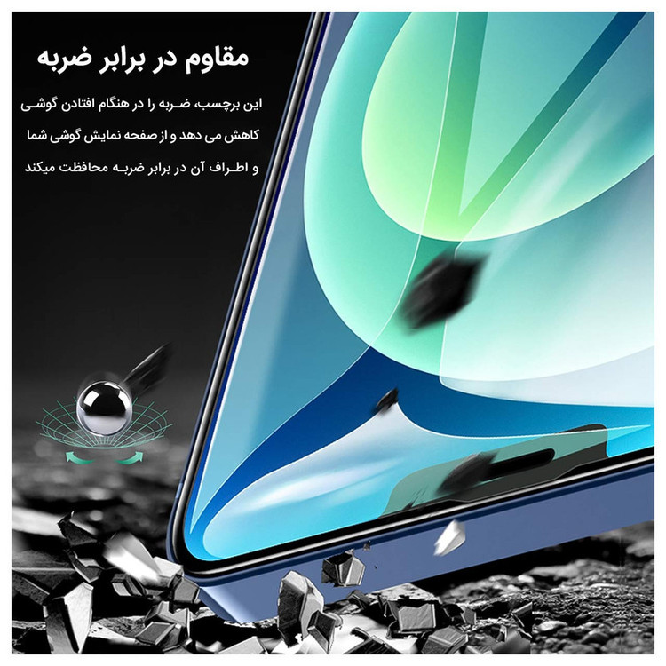 محافظ صفحه نمایش مات راک اسپیس مدل Camera Cut مناسب برای گوشی موبایل اپل iPhone 12 Pro Max