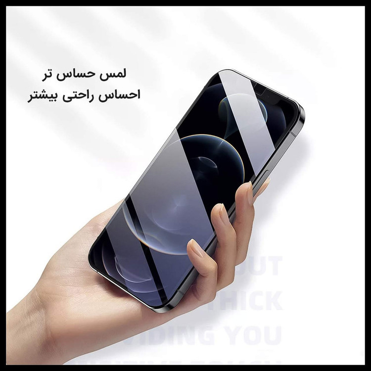 محافظ صفحه نمایش مات راک اسپیس مدل Camera Cut مناسب برای گوشی موبایل اپل iPhone 12 Pro Max
