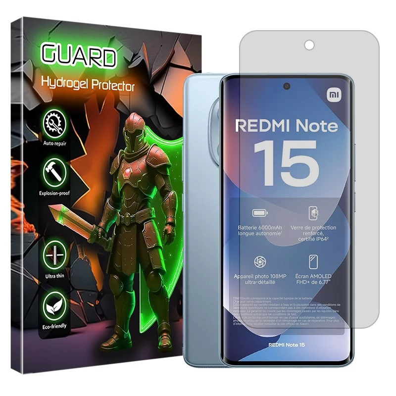 محافظ صفحه نمایش مات گارد مدل هیدروژلی مناسب برای گوشی موبایل شیائومی Redmi Note 15 4G