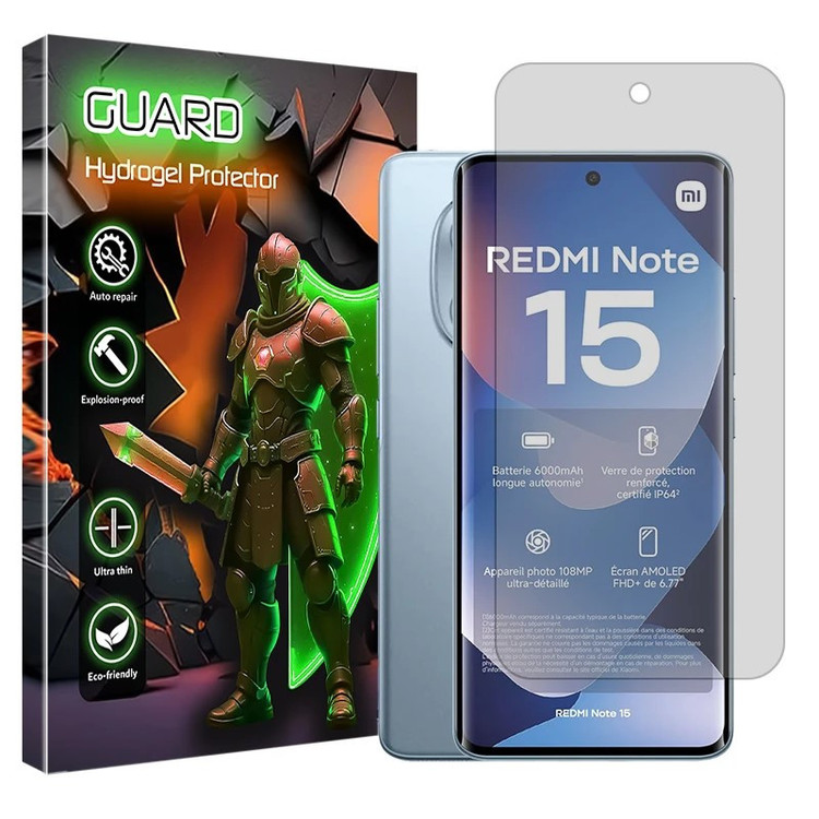 محافظ صفحه نمایش مات گارد مدل هیدروژلی مناسب برای گوشی موبایل شیائومی Redmi Note 15 4G