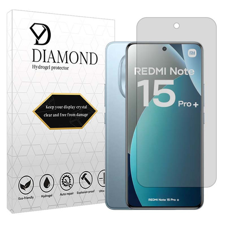 محافظ صفحه نمایش مات دیاموند مدل هیدروژلی مناسب برای گوشی موبایل شیائومی Redmi Note 15 Pro Plus