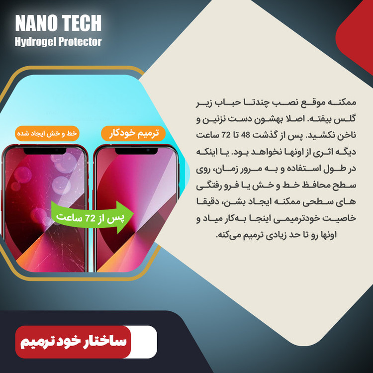 محافظ صفحه نمایش حریم شخصی نانو تک مدل Tough مناسب برای گوشی موبایل هوآوی nova 9