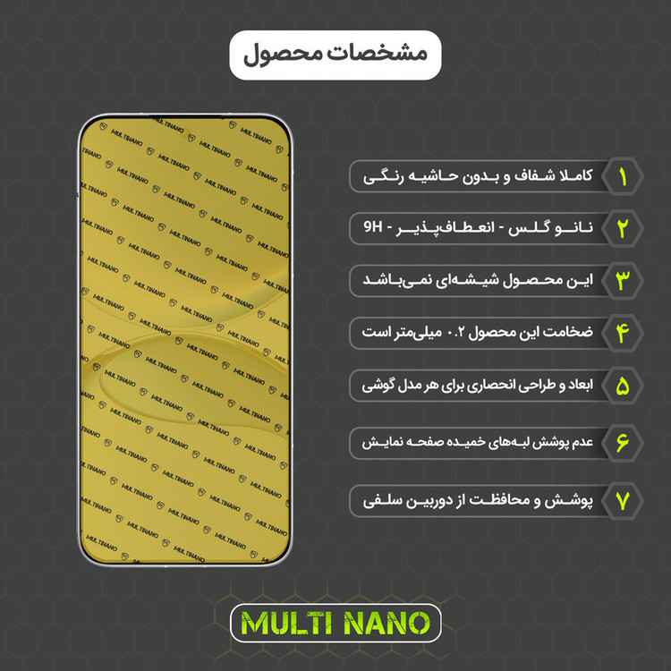 محافظ صفحه نمایش شفاف مولتی نانو مدل X-S1N مناسب برای گوشی موبایل شیائومی Redmi Turbo 4 Pro