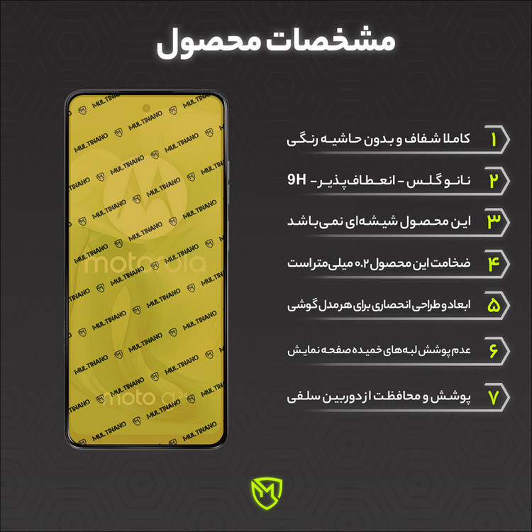 محافظ صفحه نمایش مولتی نانو مدل X-S3N مناسب برای گوشی موبایل موتورولا Moto G24 بسته سه عددی