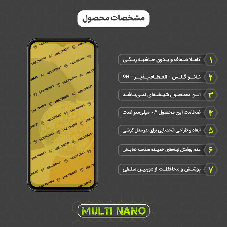 محافظ صفحه نمایش مولتی نانو مدل X-SFL مناسب برای گوشی موبایل سامسونگ Galaxy A14 5G به همراه برچسب پوششی