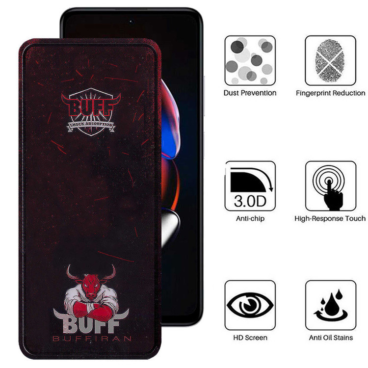 محافظ صفحه نمایش بوف مدل Muscle-Bull مناسب برای گوشی موبایل شیائومی Redmi Note 12T Pro/Note 11 5G(China)/Note 10 Pro 5G(China)